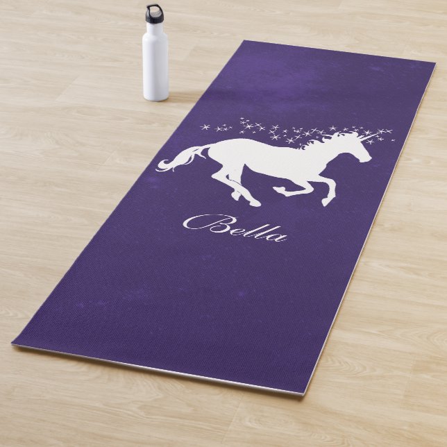 Purple Unicorn Personalised Yoga Mat (In Situ)