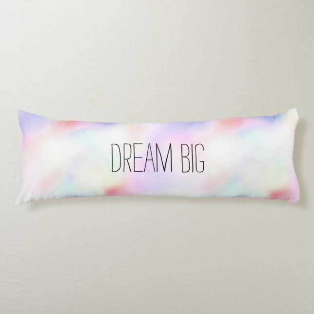 Purple Unicorn Pink Peach Rainbow    Body Cushion (Front)