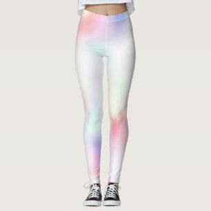 Purple Unicorn Pink Peach Rainbow   Leggings