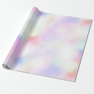 Purple Unicorn Pink Peach Rainbow  Wrapping Paper