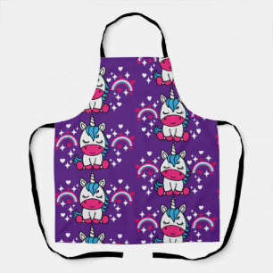 Purple Unicorn Pony Apron