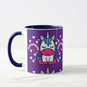 Purple Unicorn Pony Mug