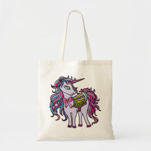 Purple Unicorn Tote Bag