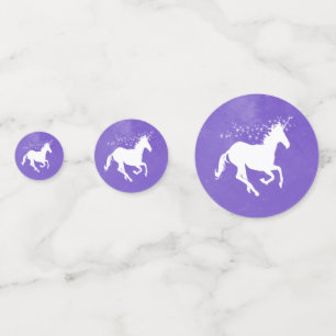Purple Unicorn Wedding Table Confetti