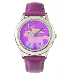 Purple Unicorn Wrist Watch for Girl