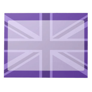 Purple Union Jack Design Notepad