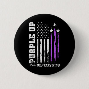 Purple Up For Military Child Flag Military Child M 6 Cm Round Badge