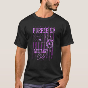Purple Up For Military Child Month Dandelion Spark T-Shirt