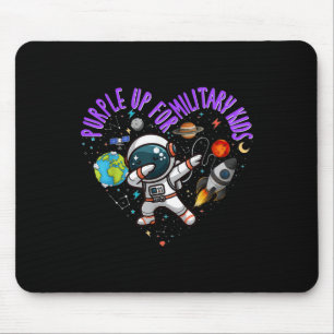 Purple Up For Military Kids Astronaut Military Chi Mouse Mat