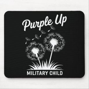 Purple Up For Military Kids Dandelion Military Chi Mouse Mat