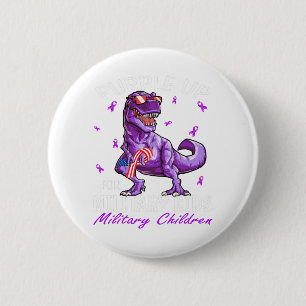 Purple Up For Military Kids Military Child Month 6 Cm Round Badge