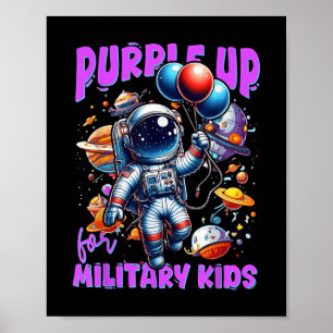 Purple Up For Military Kids Military Child Month A Poster