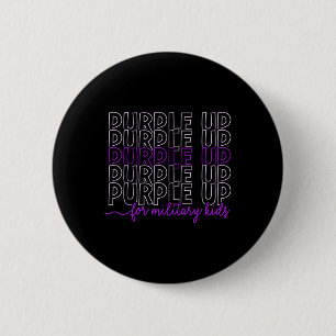 Purple Up For Military Kids Military Child Month B 6 Cm Round Badge