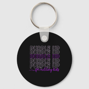 Purple Up For Military Kids Military Child Month B Key Ring
