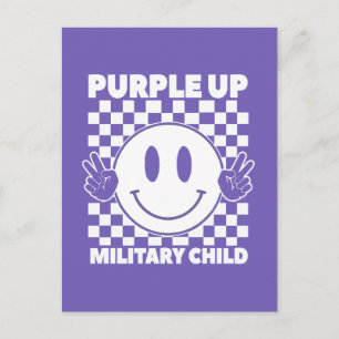 Purple Up For Military Kids Military Child Month Holiday Postcard