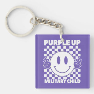 Purple Up For Military Kids Military Child Month Key Ring