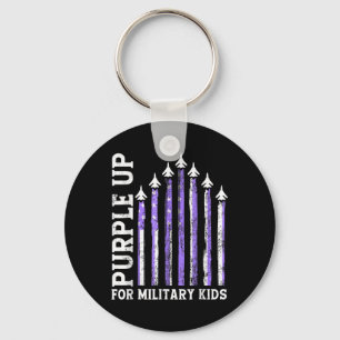 Purple Up For Military Kids Military Child Month  Key Ring