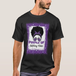 Purple Up For Military Kids Military Child Month M T-Shirt
