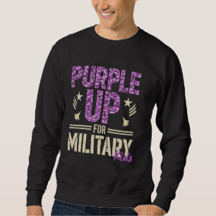 Purple Up For Military Kids Military Child Month P Sweatshirt