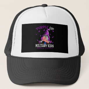 Purple Up For Military Kids Military Child Month Trucker Hat