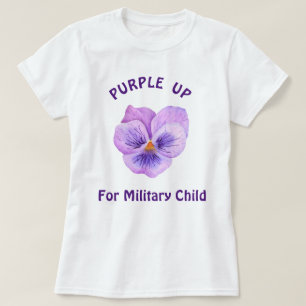 Purple Up For Military Kids Military Child    T-Shirt