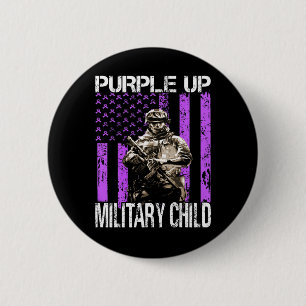 Purple Up for Military Kids Military Child T-Shirt 6 Cm Round Badge