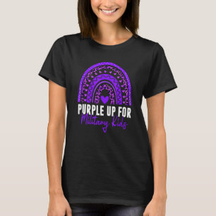 Purple Up For Military Kids Month Military Child R T-Shirt