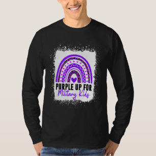 Purple Up For Military Kids Month Military Child R T-Shirt