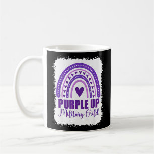 Purple Up For Military Kids Rainbow Military Child Coffee Mug