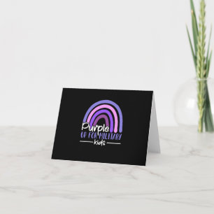 Purple up for military kids Rainbow Military child Invitation