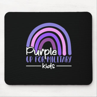Purple up for military kids Rainbow Military child Mouse Mat