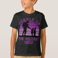 Purple up for Military Kids Rainbow Military Child