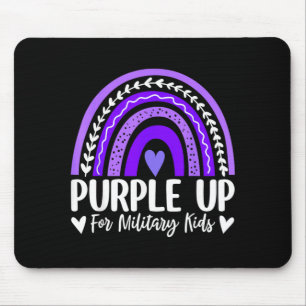 Purple Up for Military Kids Rainbow Month Military Mouse Mat