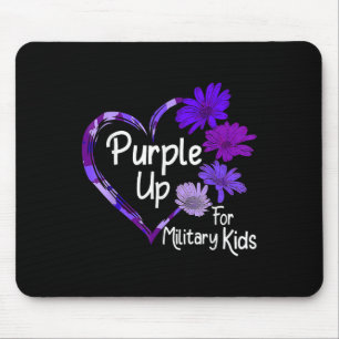 Purple Up For Military Kids Sunflower Military Chi Mouse Mat