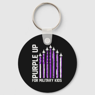 Purple up for military kids toddler women boysPurp Key Ring