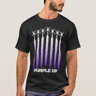 Purple Up Helicopters Month Of Military Child Purp T-Shirt