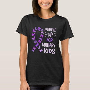 Purple Up Military Child Butterfly Military Brats T-Shirt