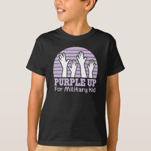 Purple Up Military Kid T-Shirt