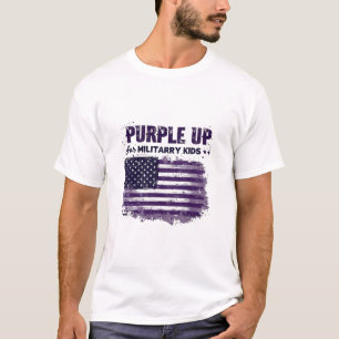 Purple Up Military Kids Awareness Month T-Shirt