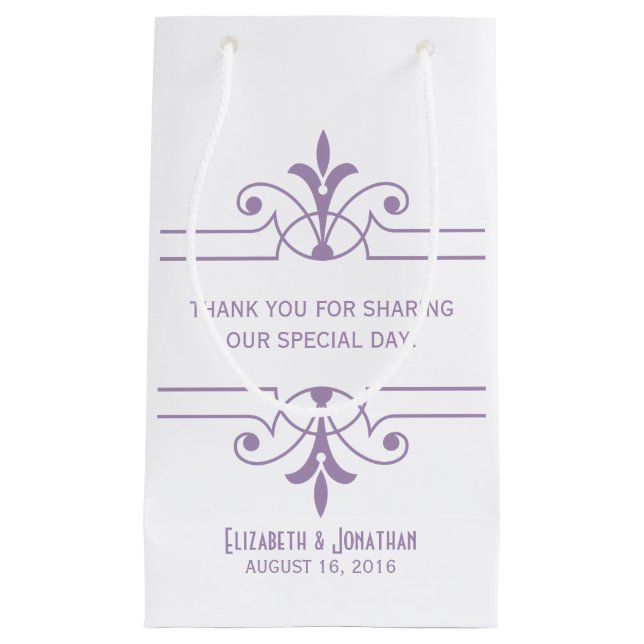 Purple v2 Fancy Ornamental Gift Bag (Front)