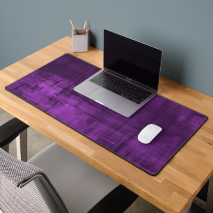 PURPLE VELVET PATTERN DESK MAT
