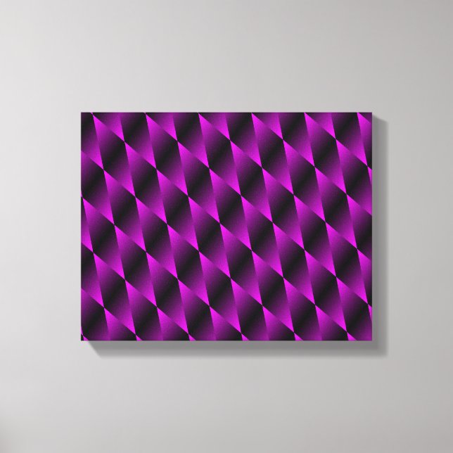 Purple Velvet Psychedelic Art Canvas Print (Front)