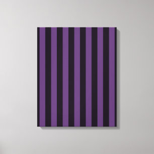 Purple Vertical Stripes Customise This! Canvas Print