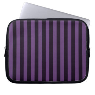 Purple Vertical Stripes Decor Laptop Sleeve