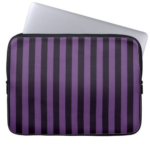 Purple Vertical Stripes Decor Laptop Sleeve