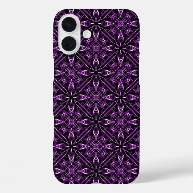 Purple Victorian Fractal Case-Mate iPhone Case (Back)