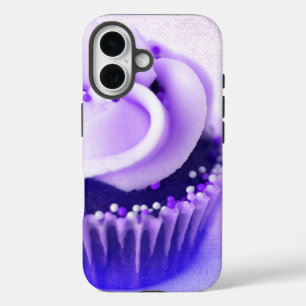 Purple Vintage Cupcake Sprinkles iPhone 16 Case