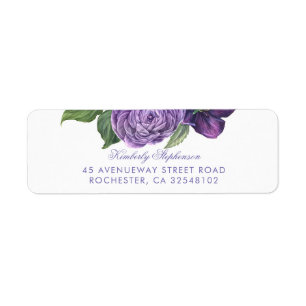 Purple Vintage Floral Wedding