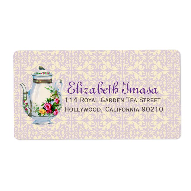 Purple Vintage French Tea Party (Front)