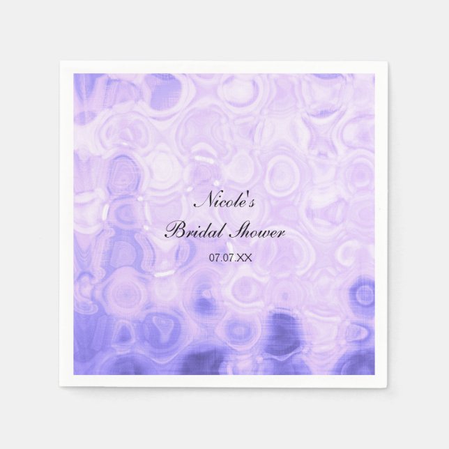 Purple Vintage Retro Glamour Fashion Circle Art Napkin (Front)